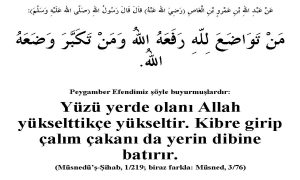 Hadis 31 Tevazu tekebbur