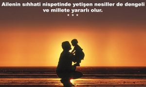 ailenin sihhati nisbetinde 1
