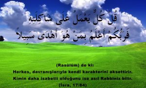 herkes davranislariyla kendi 1