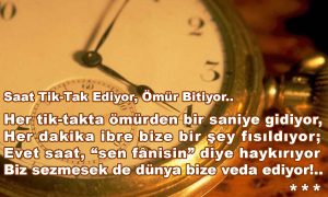 saat tiktak ediyor